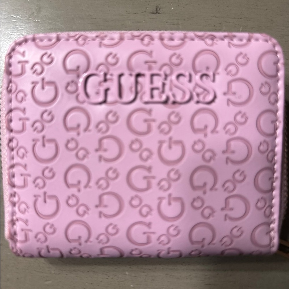 Guess Light Pink Embossed Wallet
